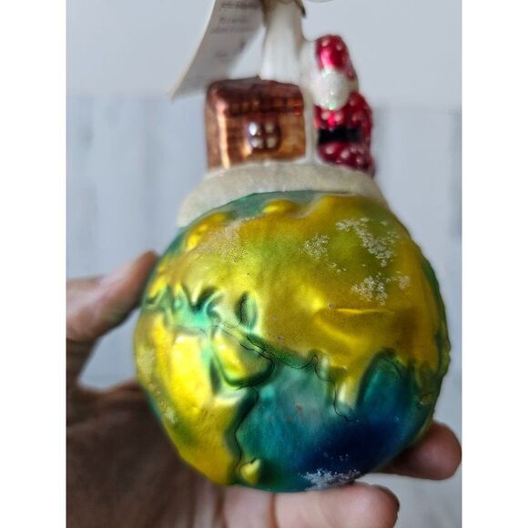 Radko Santa house sitting Earth world ornament vintage Xmas tree - Picture 5 of 11